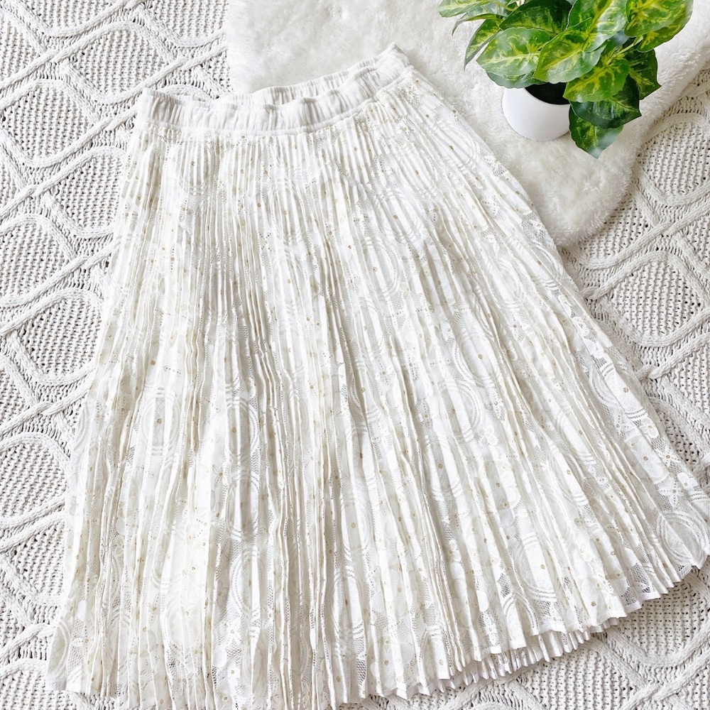 NWOT white midi skirt✨